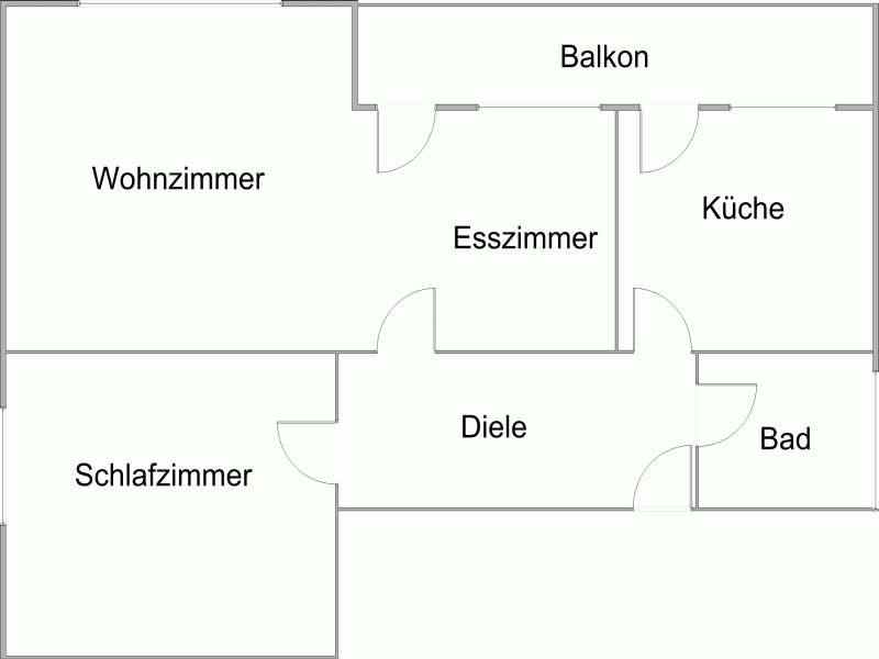 Grundriss der Ferienwohnung